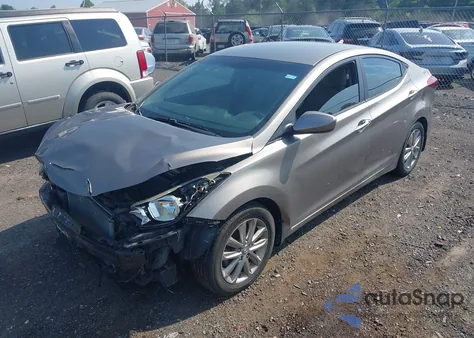 2014 Hyundai Elantra Se из США, поврежденный, VIN 5NPDH4AEXEH529042